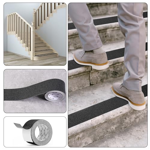 Mr. Pen- Grip Tape, 3 Inch, 23 Feet, Anti Slip, Black, Waterproof - size: 3 Inch, 23 Feet