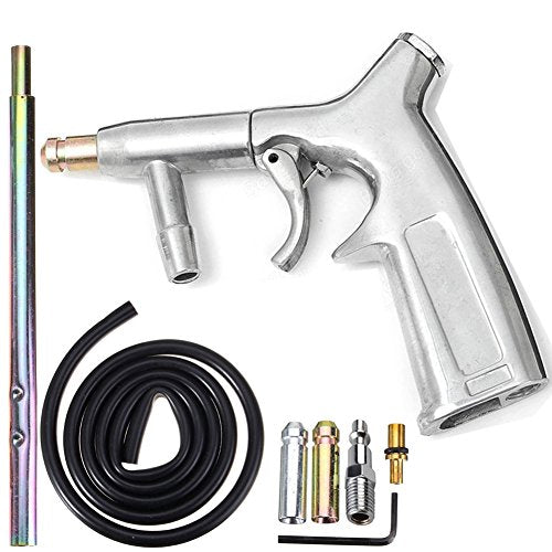 Sand Blaster Gun Kit,Sandblaster Gun for Sandblasting Cabinet Machine Abrasive Blaster with Ceramic Nozzle,Siphon Feed