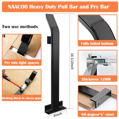 NAACOO Laminate Flooring Tools,4in1 Heavy Floor Install Kit for Vinyl Plank - size: 4 in 1 Flooring Tools
