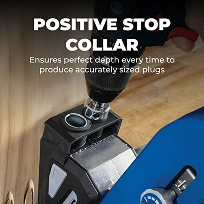 Kreg Plug Cutter Drill Guide Kit, Woodworking Drill Guide, KPHA740