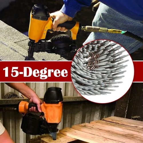 findmall 3600 Count Siding Nails 2-1/2" by .092" Hot-Dipped Galvanized - size: 2-1/2inch