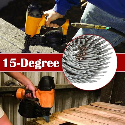 findmall 3600 Count Siding Nails 2-1/2" by .092" Hot-Dipped Galvanized - size: 2-1/2inch