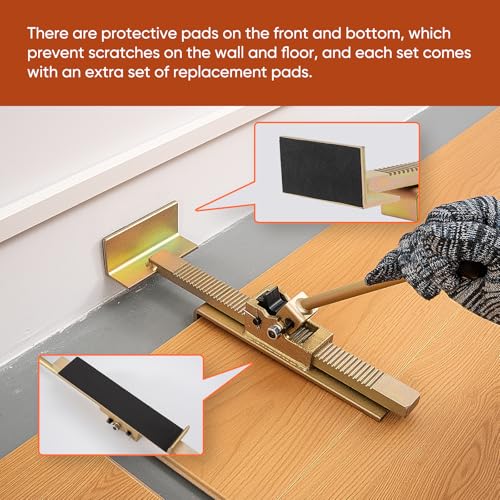 Hardwood Flooring Jacks 2PCS with Scratch-Resistant Felt Pads