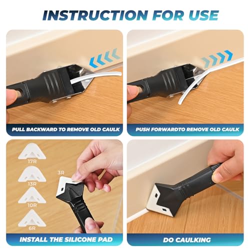 Silicone Caulking Tool, Caulk Remover & Grout Removal Tool