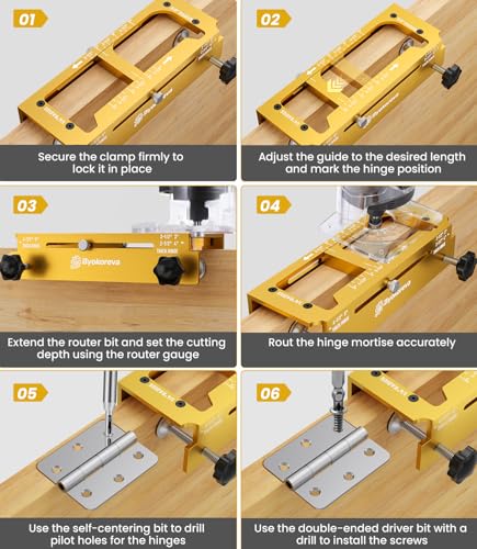 Door Hinge Jig with Door Lock Installation Kit, Includes Storage Case - style: Door Hinge Jig & Door Lock Installation Kit