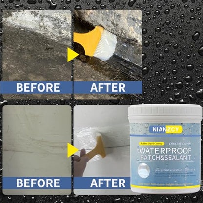 Liquid Waterproof Sealant Invisible Waterproof Agent Transparent Repairing Leak Waterproof Adhesive, Indoor & Outdoor Waterproof (12.3 OZ)