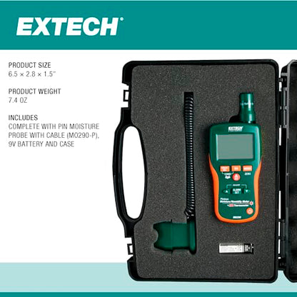 Extech MO290 Pinless Moisture Psychrometer with IR Thermometer - style: MO290