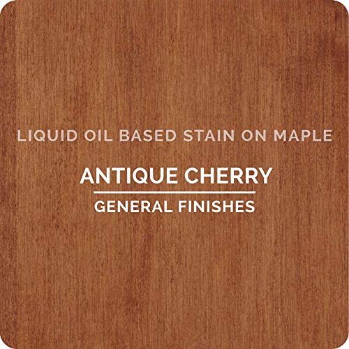 General Finishes Oil Based Penetrating Wood Stain, 1/2 Pint, Antique Cherry - color: Antique Cherry, size: 1 Half-Pint