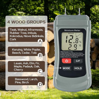 Moisture Meter For Wood, Wood Moisture Meter Firewood Moisture Meter For Lumber