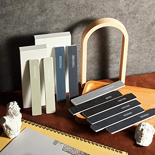 Honoson 10 Pcs Sanding Sticks for Plastic Models, Low Grits, Classic Style - style: Classic Style