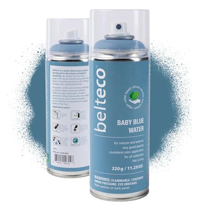 Baby Blue Spray Paint | Water-based Light Blue Spray Paint - color: Baby Blue Water, size: 11.29 Ounce (Pack of 1)