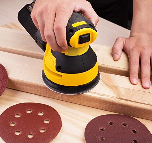 S SATC 150 PCS Sanding Disc 5 Inch 8 Hole Hook and Loop Sanding Discs for Random Orbital Sander 600 Grit - style: 150PCS 5 Inch 600 Grit