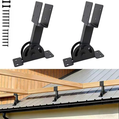 2x4 Heavy Duty Roof Riser Brackets Kit 2 Pcs - size: 2x4-2