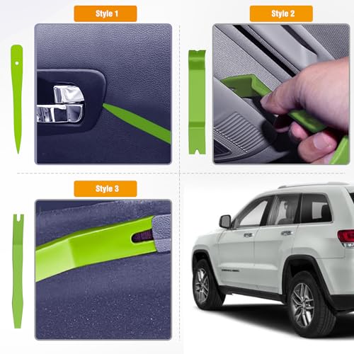GOOACC 6PCS Auto Trim Removal Tool Kit Green - color: 6pcs Trim Removal Tool Green
