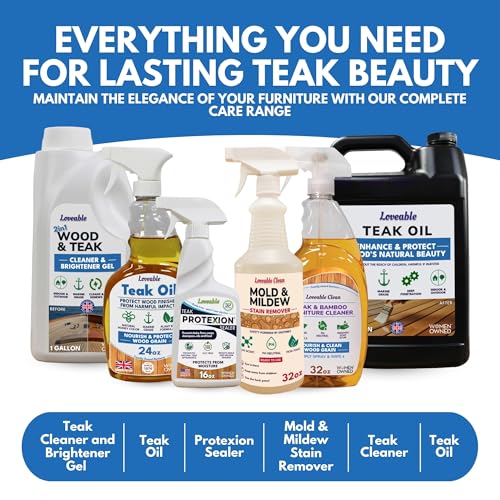 EcoDecors Teak Cleaner & Teak Sealer Kit for Wood Furniture Care - style: Teak Cleaner - Sealer Combo