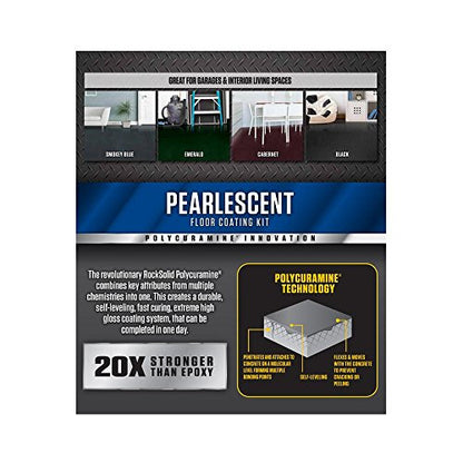 Rust-Oleum RockSolid Pearlescent Pearl Black Floor Coating - color: Pearl Black