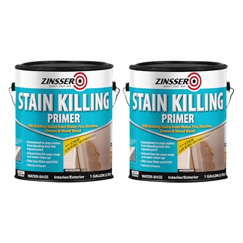 Zinsser 377938-2PK Stain Killing Primer, Gallon, 2 Pack - size: 64 Fl Oz (Pack of 2)