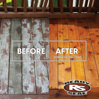 Ready Seal Exterior Wood Stain & Sealer, Redwood, 5 Gallon - color: Redwood, size: 5 Gallon
