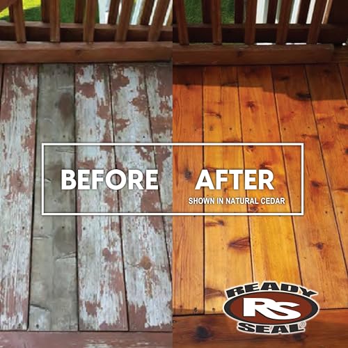 Ready Seal Exterior Wood Stain & Sealer, Mission Brown, 5 Gallon - color: Mission Brown, size: 5 Gallon