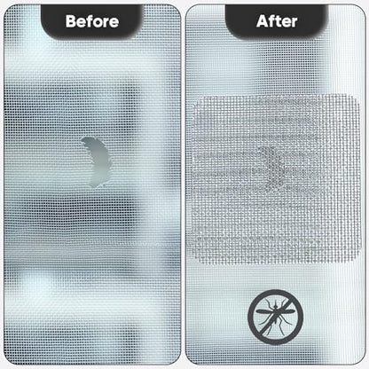 Secopad 14 Sheets Screen Patch Tape, Window Screen Repair Kit, Grey - color: Gray