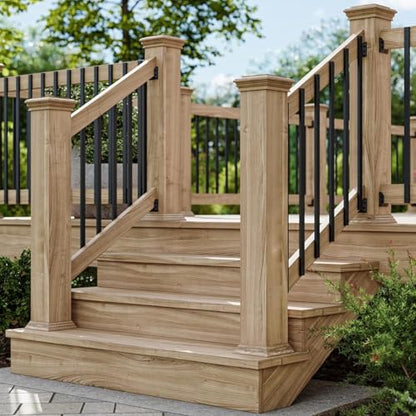 HZIU 60 Pack 38" Deck Balusters，Stainless Steel Deck Railing Kit - size: 38 Inch