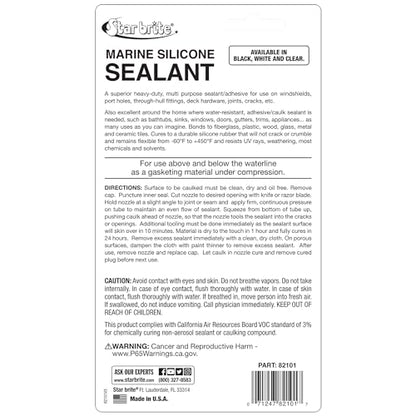 STAR BRITE Marine Silicone Sealant White - Waterproof