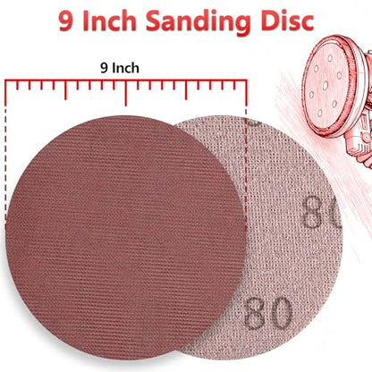 25 Pcs 9 Inch Mesh Sanding Disc Assortment for Drywall Sander - style: 9 Inch