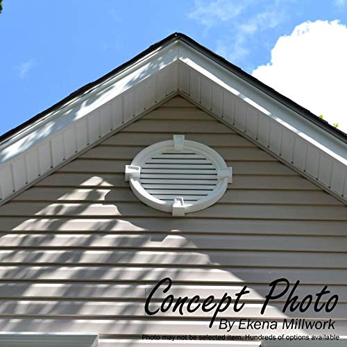 Ekena Millwork 12"W x 20"H Cathedral Urethane Gable Vent Louver, Functional - size: 12-in. W x 20-in. H, style: Functional