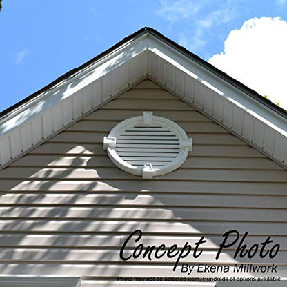 Ekena Millwork 12"W x 20"H Cathedral Urethane Gable Vent Louver, Functional - size: 12-in. W x 20-in. H, style: Functional