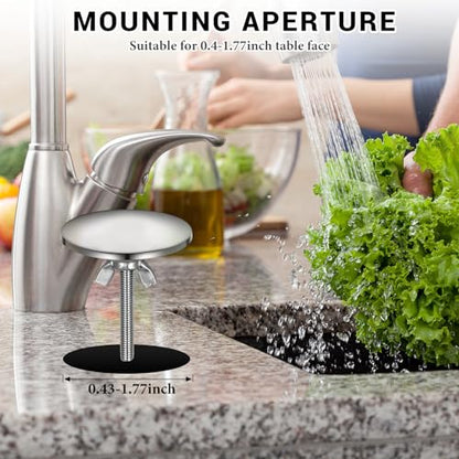 LEIFIDE 2 Pcs Kitchen Sink Faucet Hole Cover, Polished Chrome - color: Polished Chrome