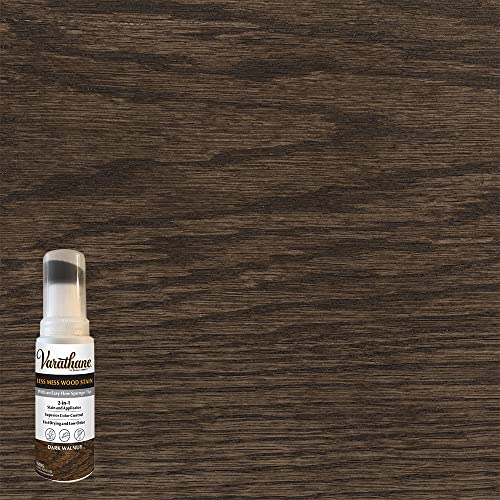 Varathane Less Mess Dark Walnut Wood Stain & Applicator - color: Dark Walnut, size: 4 Ounce (Pack of 4)
