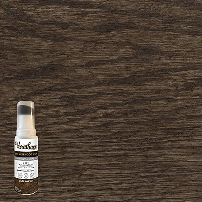Varathane Less Mess Dark Walnut Wood Stain & Applicator - color: Dark Walnut, size: 4 Ounce (Pack of 4)