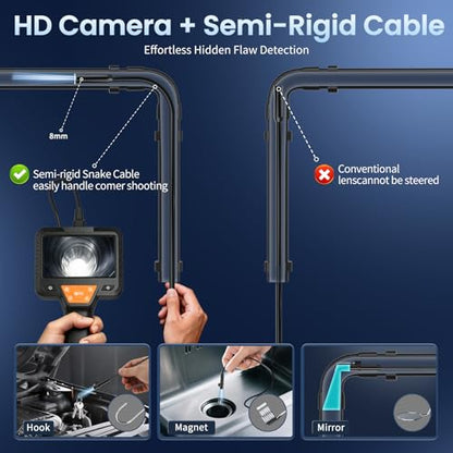 32.8FT Endoscope Camera with Light-1080P HD Borescope Inspection Camera - size: 10M
