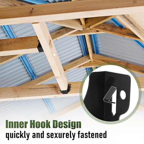 32 Pack 2x8 Joist Hanger Face Mount 20 Gauge Steel Rafter Wood Connector - size: 32 PCS, style: 2''X8''