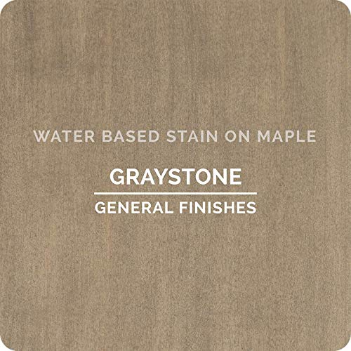 General Finishes Water Based Wood Stain, 1 Quart, Graystone - color: Graystone, size: 1 Quart