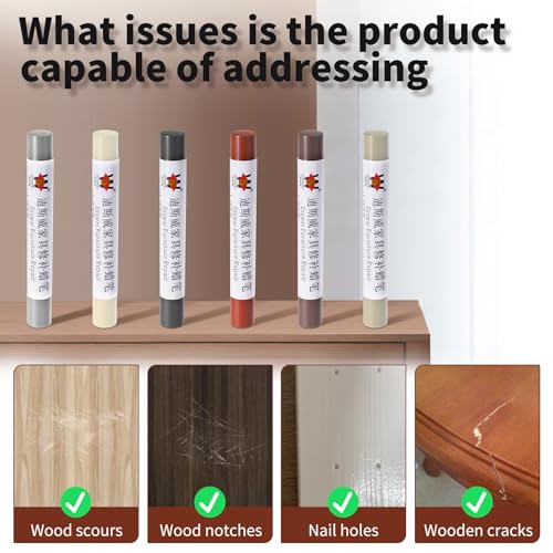 Wood Filler Sticks, Canvas Texture, Scratch Repair Crayons - color: Canvas Texture
