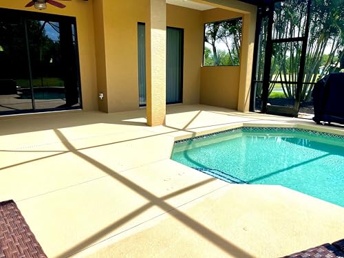 DECK GUARDIAN Elastomeric Deck Paint and Coating - Sombrero Tan - 5 Gallon - color: Sombrero Tan, size: 640 Fl Oz (Pack of 1)
