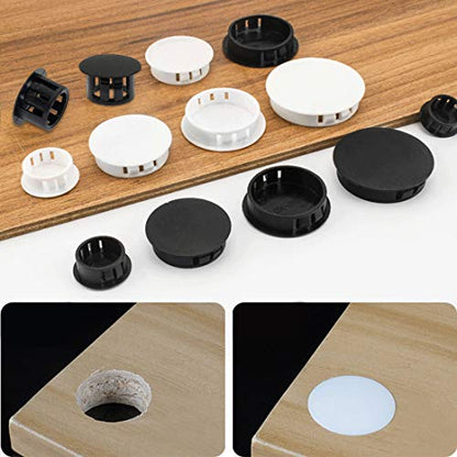 Plastic Hole Plugs, 25mm/1", White, 30PCS - color: White, size: 25mm/1"