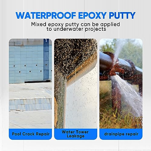 vicpricme Epoxy Putty for Metal Pipe Pool Tank, Underwater Repair, 120g - size: 4.23 oz - 1 Pack