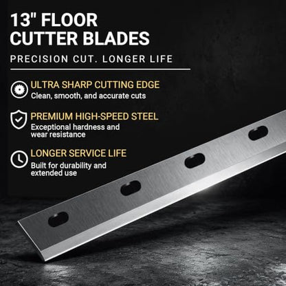 13" Laminate Flooring & Siding Replacement Blade, Compatible with Norske Tools NMAP002, 2100009, Cuts Fiber Cement Board, Engineered Wood, Vinyl Siding, Silver(Oval Hole) - color: Silver - Oval Hole