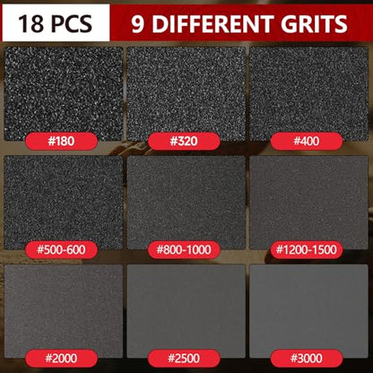 Shinboc 18 PCS 5 Inch Sanding Sponge 2500 Grit, Bowling Ball Sanding Pads - color: 2500grit, size: 5 Inch 18Pcs