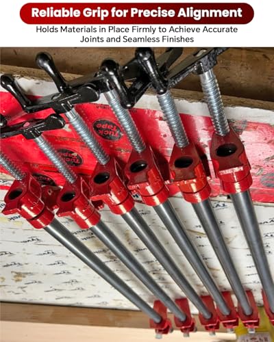 ATPEAM 6 Pack 3/4'' Pipe Clamps for Woodworking Pipe Clamp Fixture - size: 3/4"