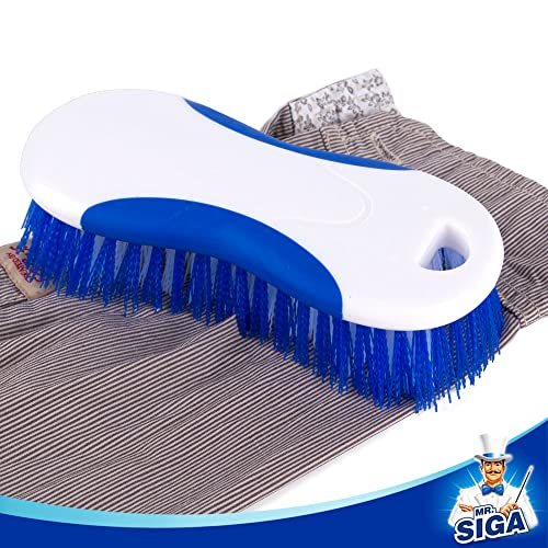 MR.SIGA Multi Purpose Heavy Duty Scrub Brush - Pack of 2 - color: White & Blue