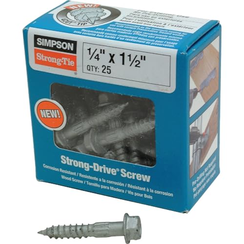 Simpson Strong-Tie SDS25112-R25 Strong-Drive SDS Heavy-Duty Connector Screw, Box of 25