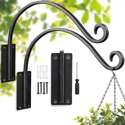 Heavy Duty Plant Hanger Bracket: 16 Inch 2 Pack Hanging Plant Bracket - size: 1A-16" 2PCs