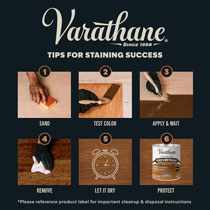 Varathane Premium Fast Dry Light Walnut Wood Stain - color: Light Walnut, size: 0.25 Quart (Pack of 1)