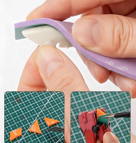 IRISFLY 30Pcs Sanding Sponge,Waterproof Wet Dry Hobby Model Tool,Sanding Block Assortment Set (1000,1200,1500 Grit) - size: 1000,1200,1500 Grit