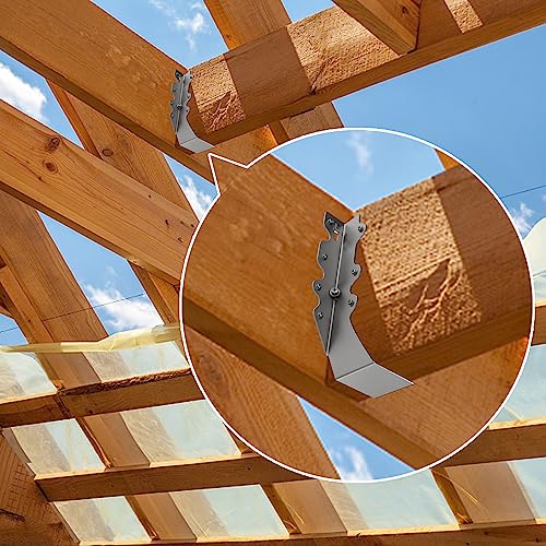 2X8 Joist Hanger 18 Gauge LU28 Galvanizing Face Mount Joist Hangers for Wood Hurricane Ties Widely Applicable Rafter Ties - 50 pk - size: 50 Pcs 2x8, style: Galvanized Joist Hanger