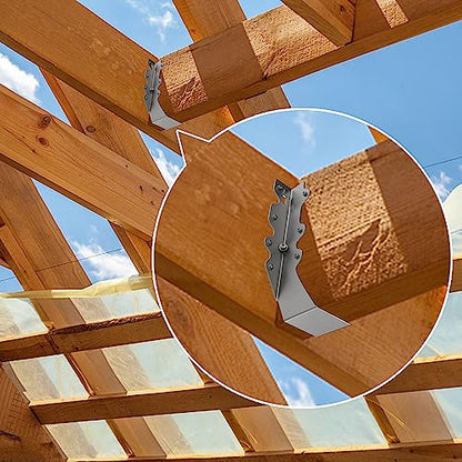 2X8 Joist Hanger 18 Gauge LU28 Galvanizing Face Mount Joist Hangers for Wood Hurricane Ties Widely Applicable Rafter Ties - 50 pk - size: 50 Pcs 2x8, style: Galvanized Joist Hanger