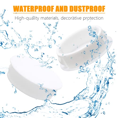 32mm 1 1/4 Inch White Hole Plugs Plastic, 30PCS - color: White, size: 32mm(1 1/4")